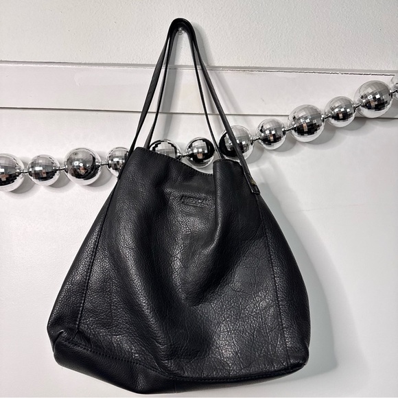 American Leather Co Liberty Shopper Bag Purse Black - Picture 2 of 8